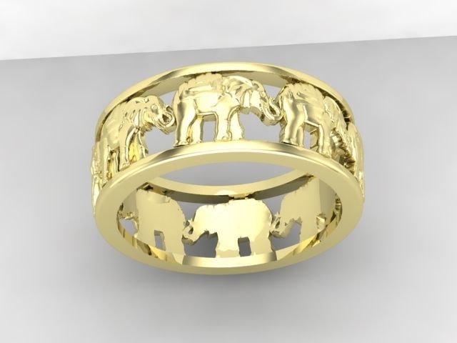Elephant ring 3D print model_1
