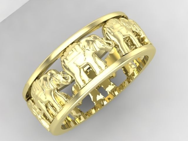 Elephant ring 3D print model_8