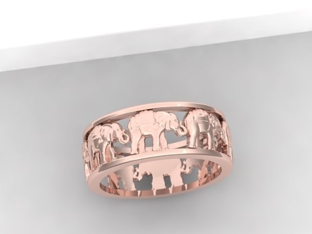 Elephant ring 3D print model_6