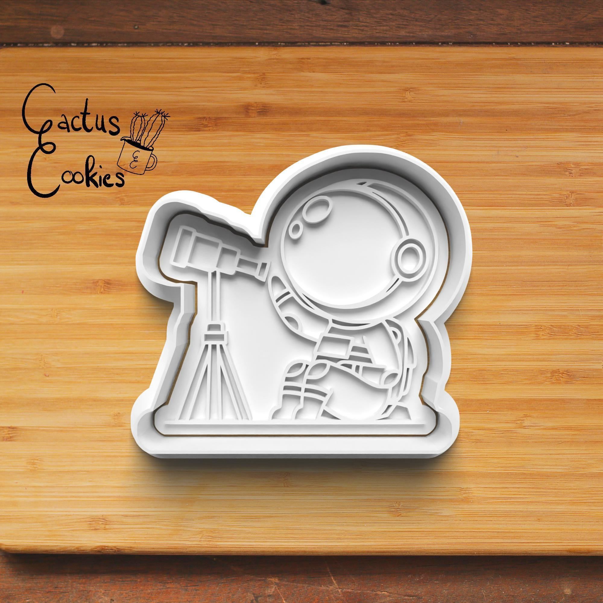 Little Astronaut Cookie Cutter Stl File for 3d Printer 0441 3D print model_5