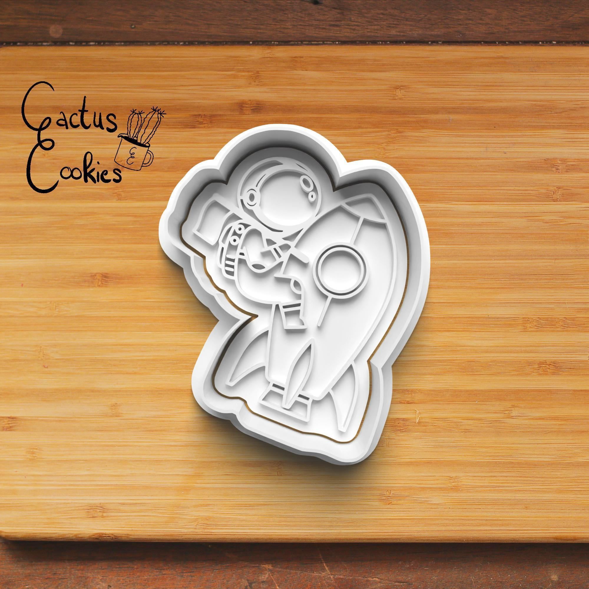 Little Astronaut Cookie Cutter Stl File for 3d Printer 0441 3D print model_4