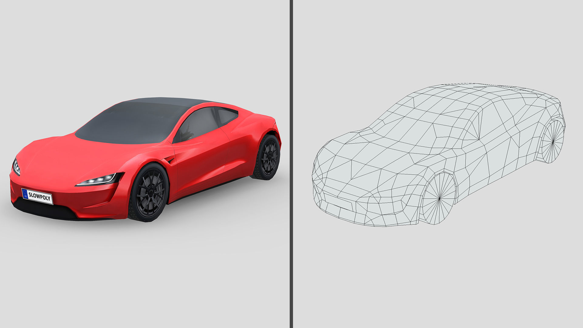 Low-Poly Car Pack 003 - Electric Elegance 3D Model Collection_7