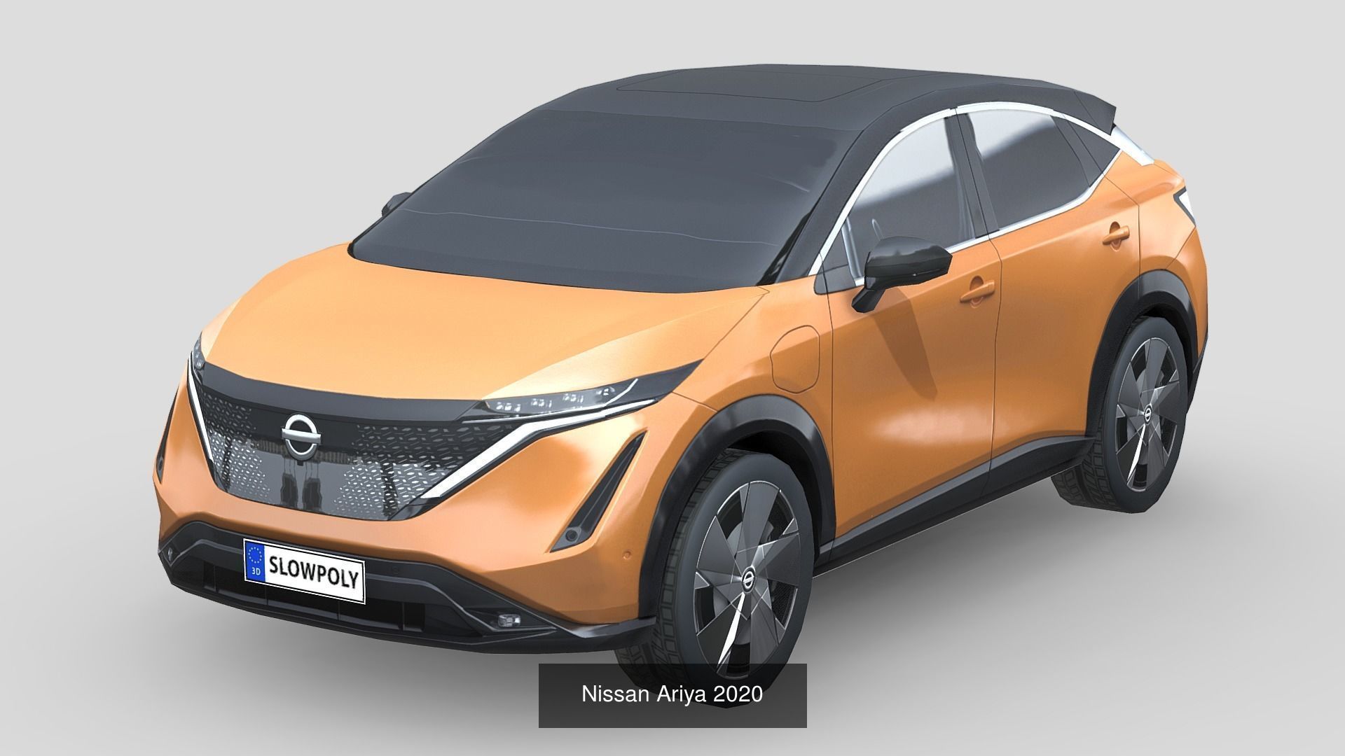 Low-Poly Car Pack 003 - Electric Elegance 3D Model Collection_11