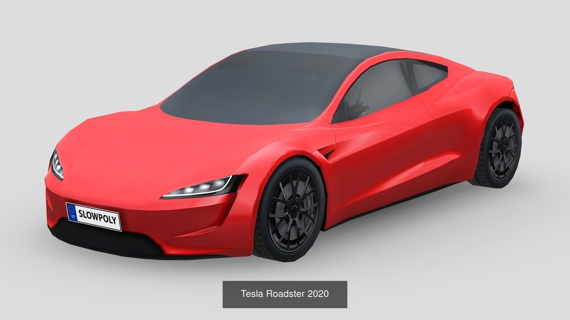 Low-Poly Car Pack 003 - Electric Elegance 3D Model Collection_13