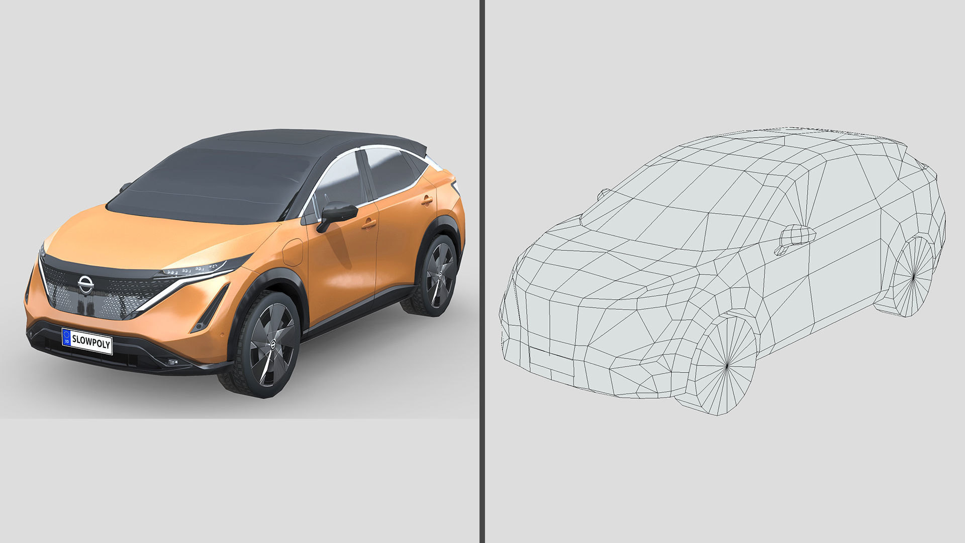 Low-Poly Car Pack 003 - Electric Elegance 3D Model Collection_5