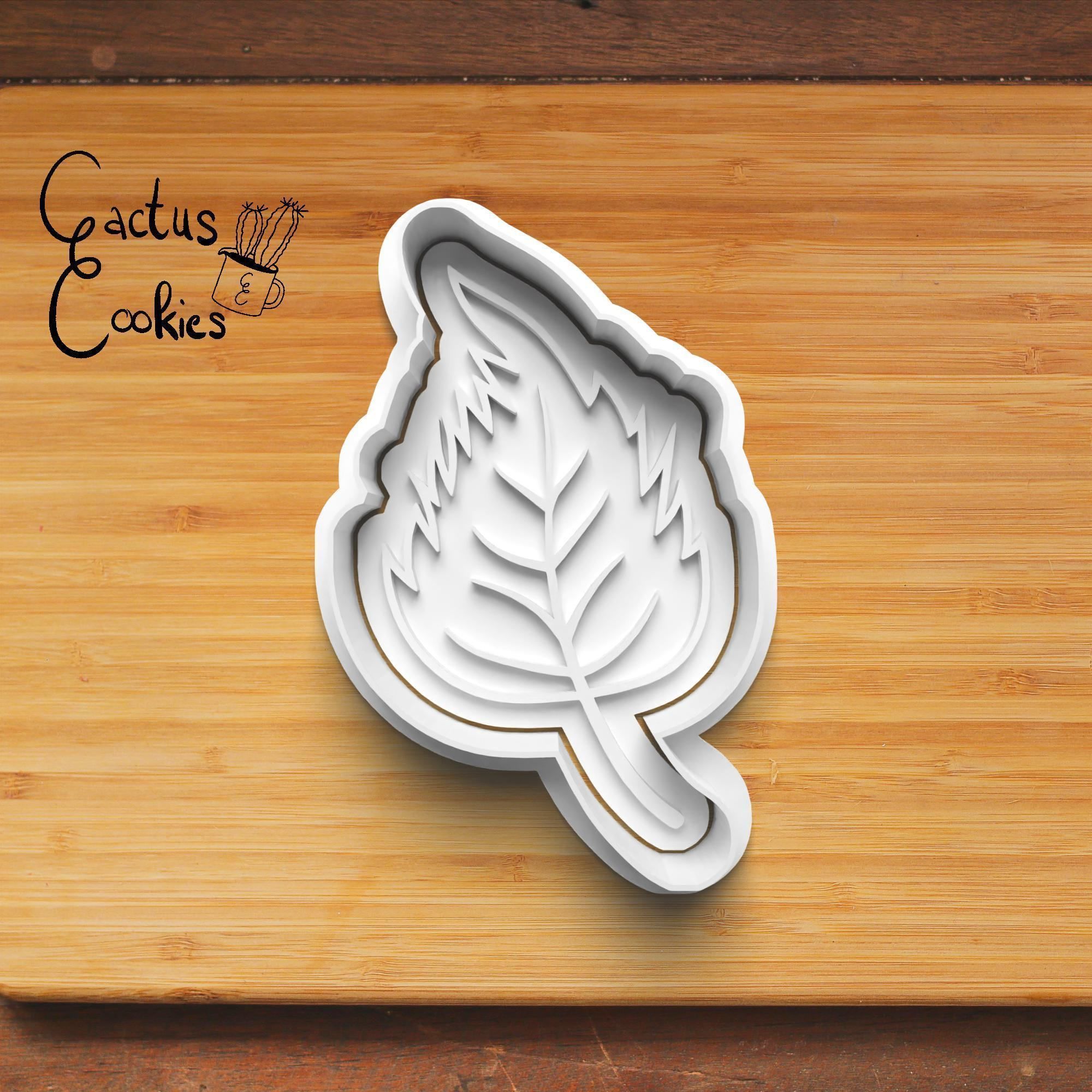 Leafs Cookie Cutter Stl File for 3d Printer 0268 3D print model_2