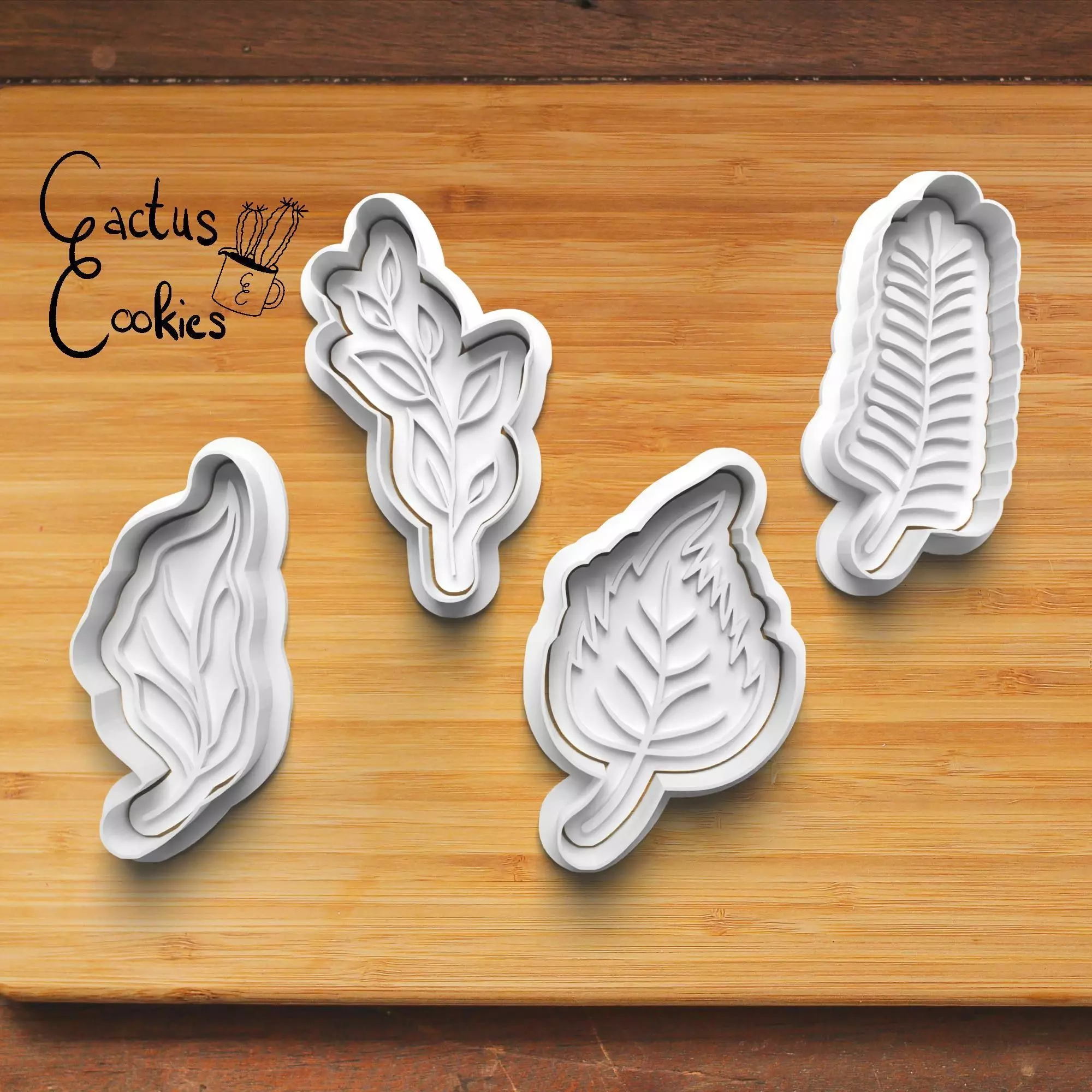 Leafs Cookie Cutter Stl File for 3d Printer 0268 3D print model_0