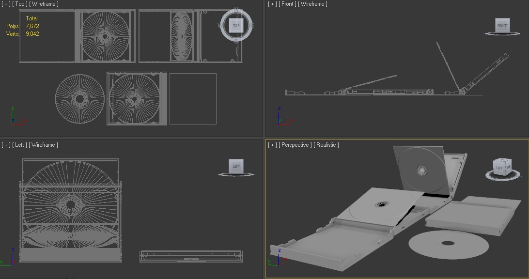 Disc Case 3D model_2