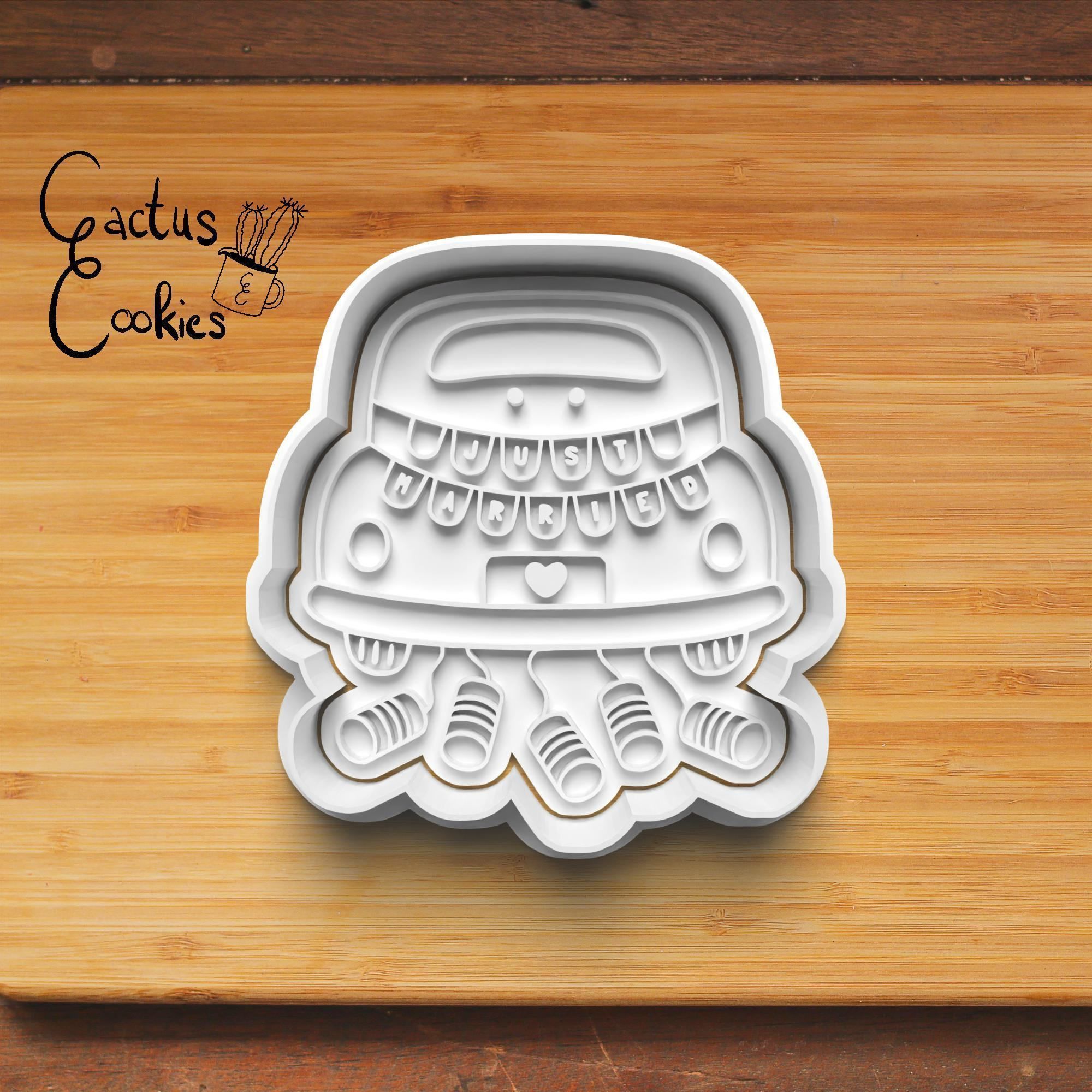 Just Married Cookie Cutter Stl File for 3d Printer 0195 3D print model_4