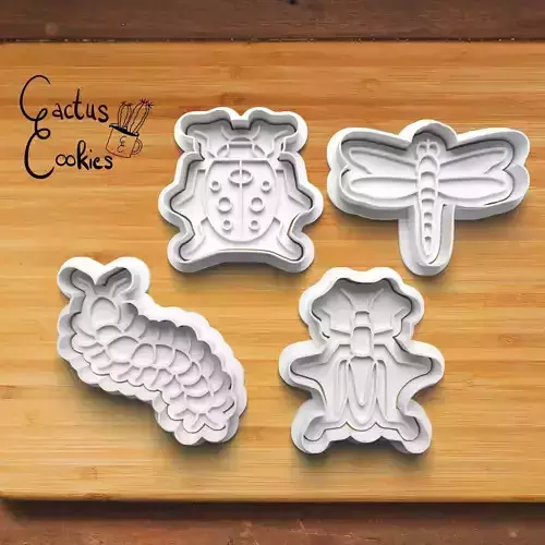 Insects Cookie Cutter Stl File for 3d Printer 0393 3D print model