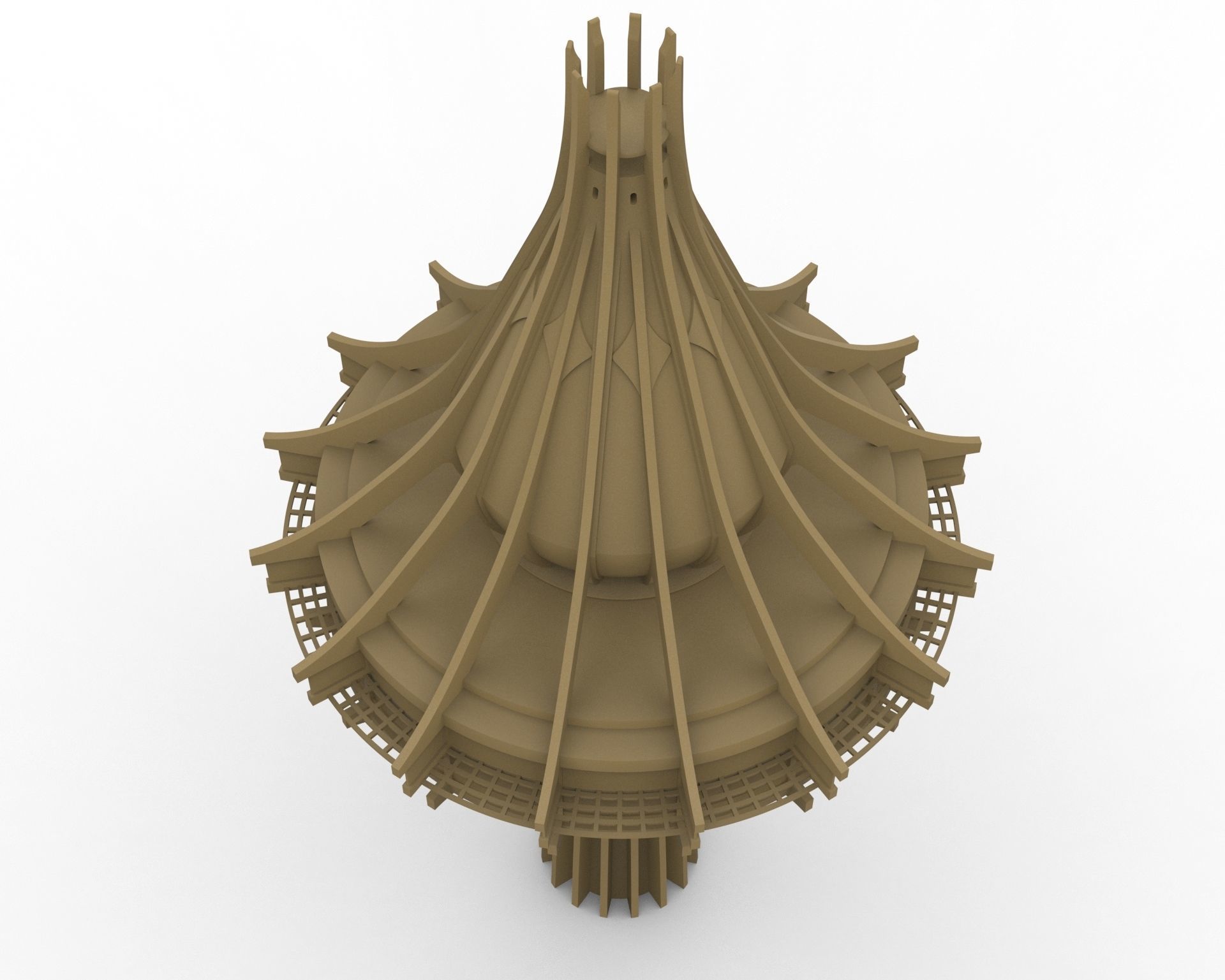 Al-Kharj Water Tower 3D Printable STL file 3D print model_3
