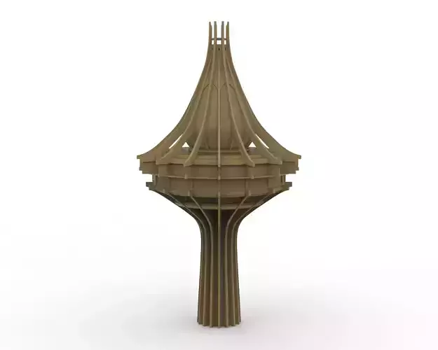 Al-Kharj Water Tower 3D Printable STL file 3D print model