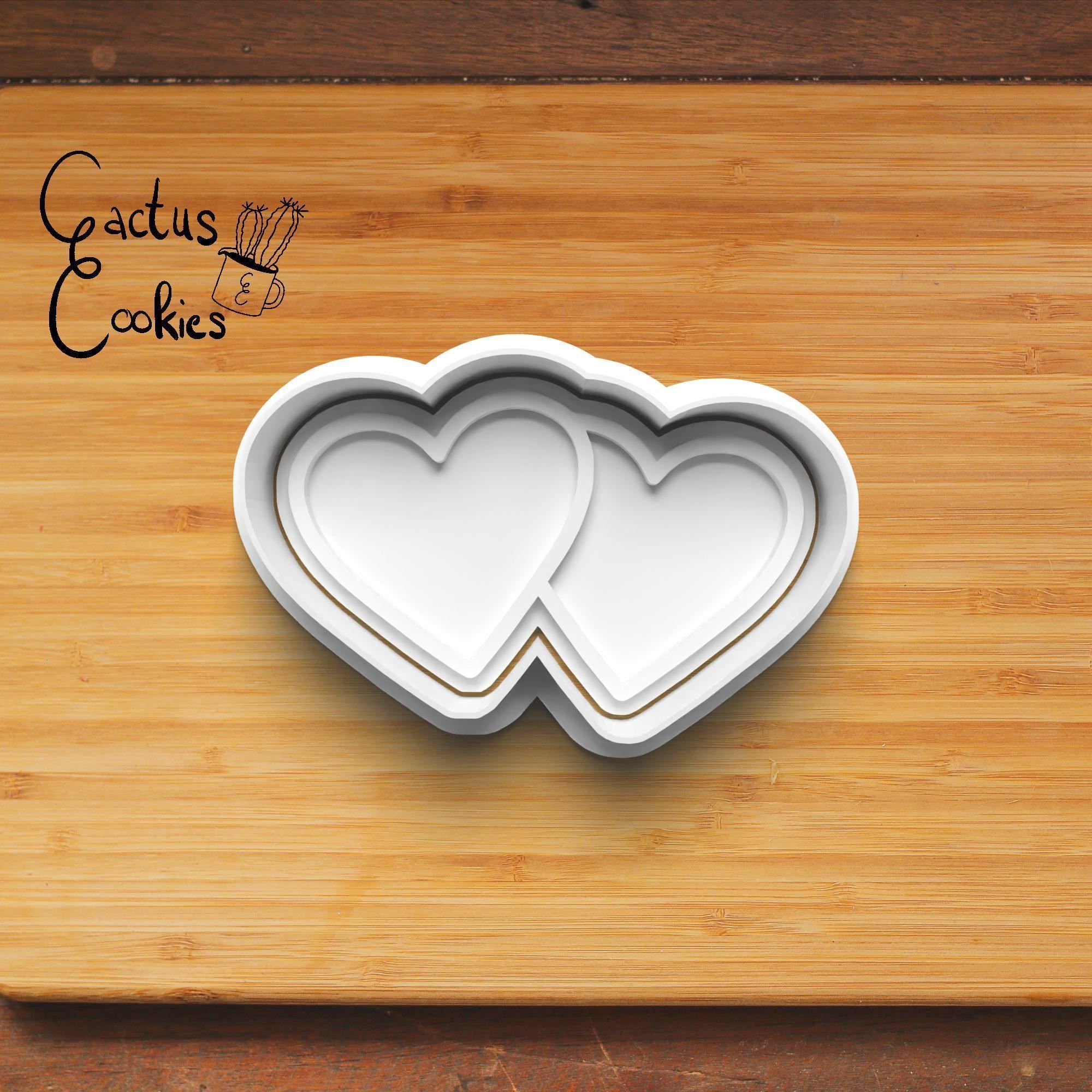 Hearts Cookie Cutter Stl File for 3d Printer 0259 3D print model_4