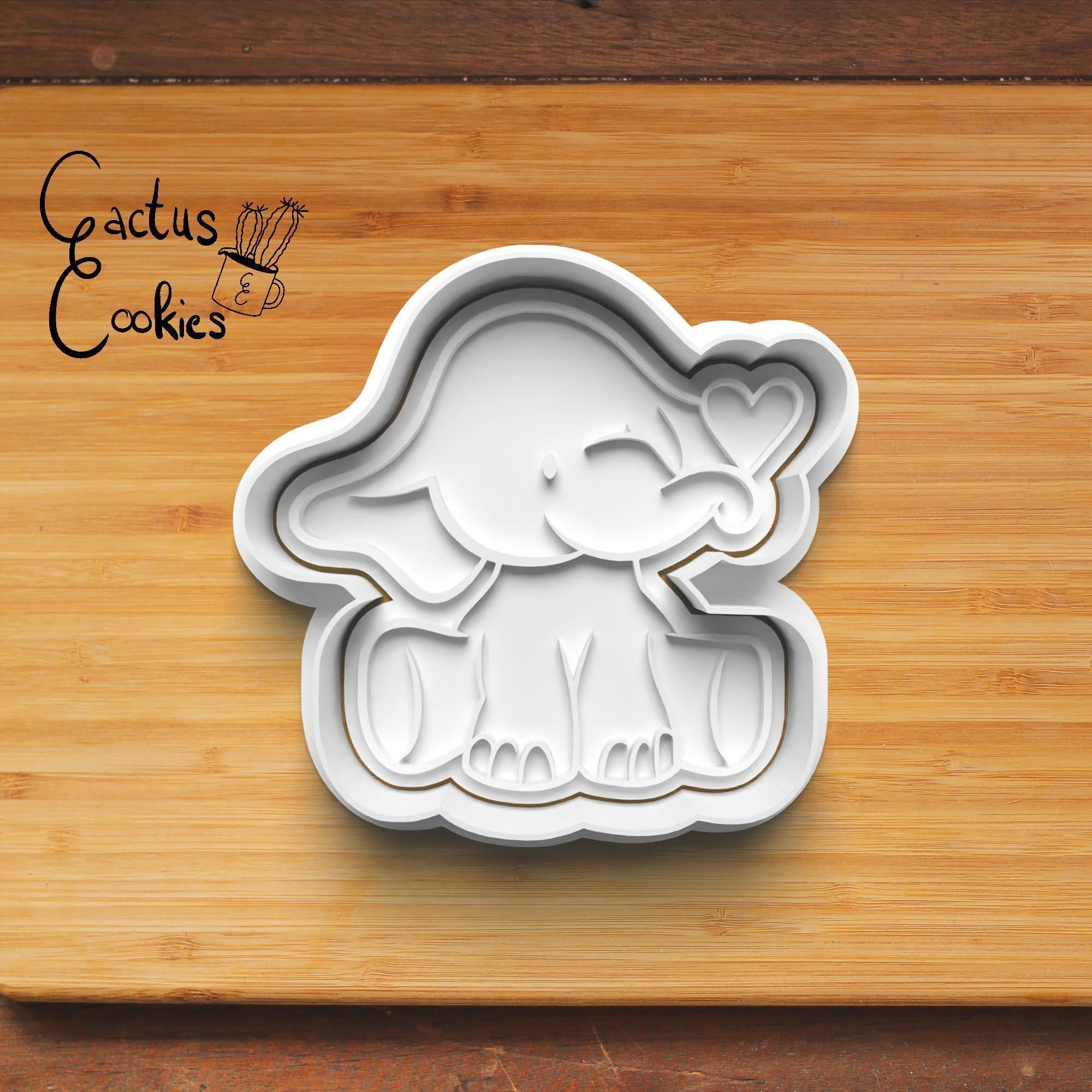 Heart Animals Cookie Cutter Stl File for 3d Printer 0267 3D print model_2