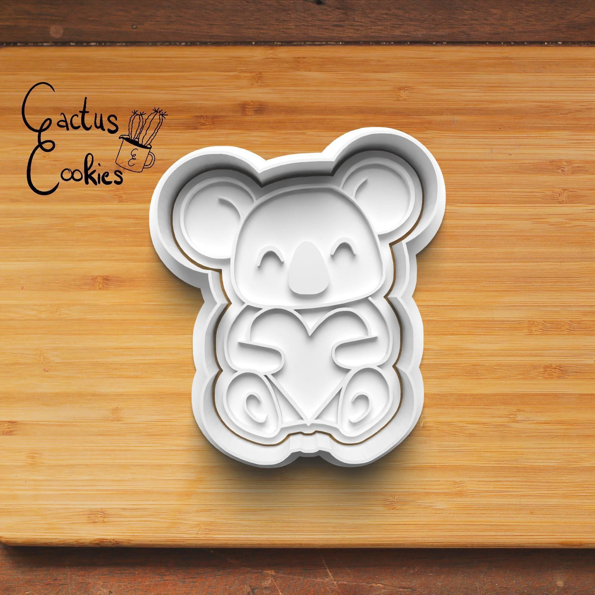 Heart Animals Cookie Cutter Stl File for 3d Printer 0267 3D print model_3