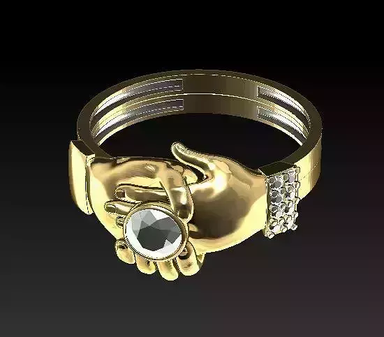 marriage ring 3D print model