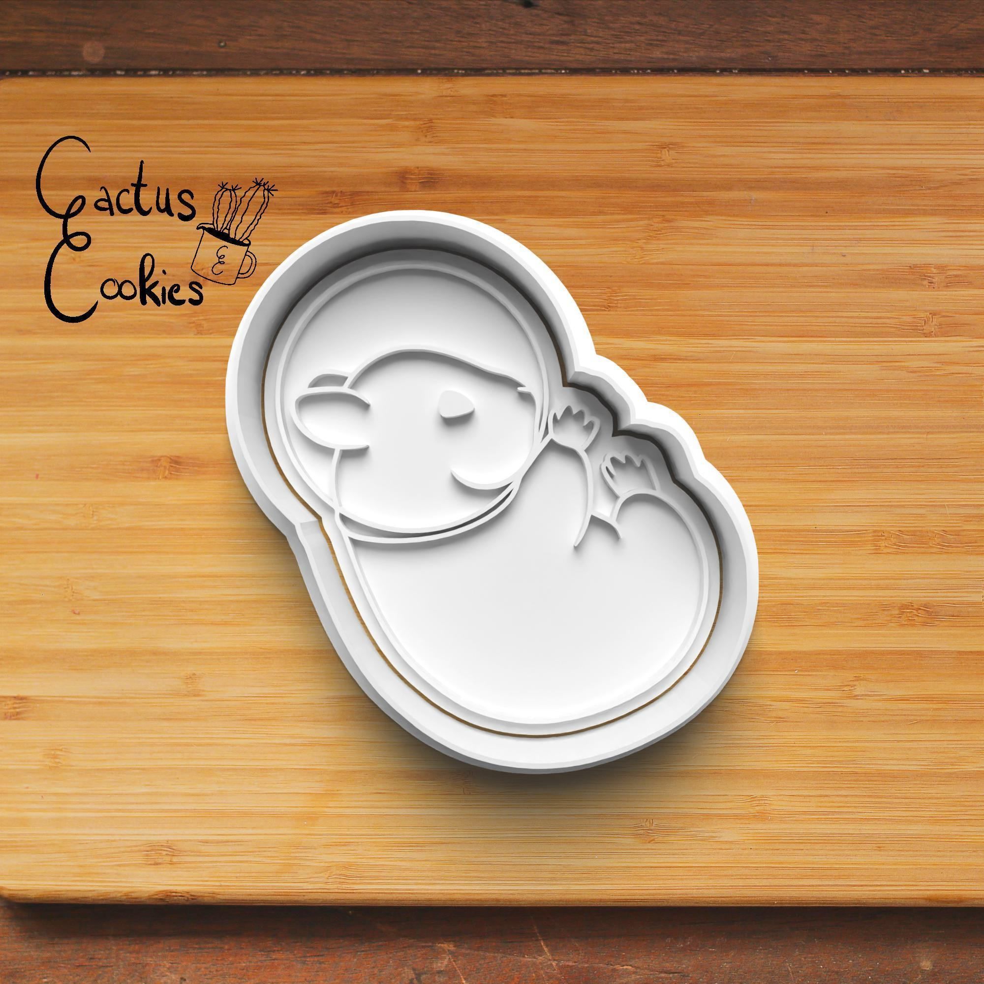 Hamster Space Cookie Cutter Stl File for 3d Printer 0240 3D print model_2