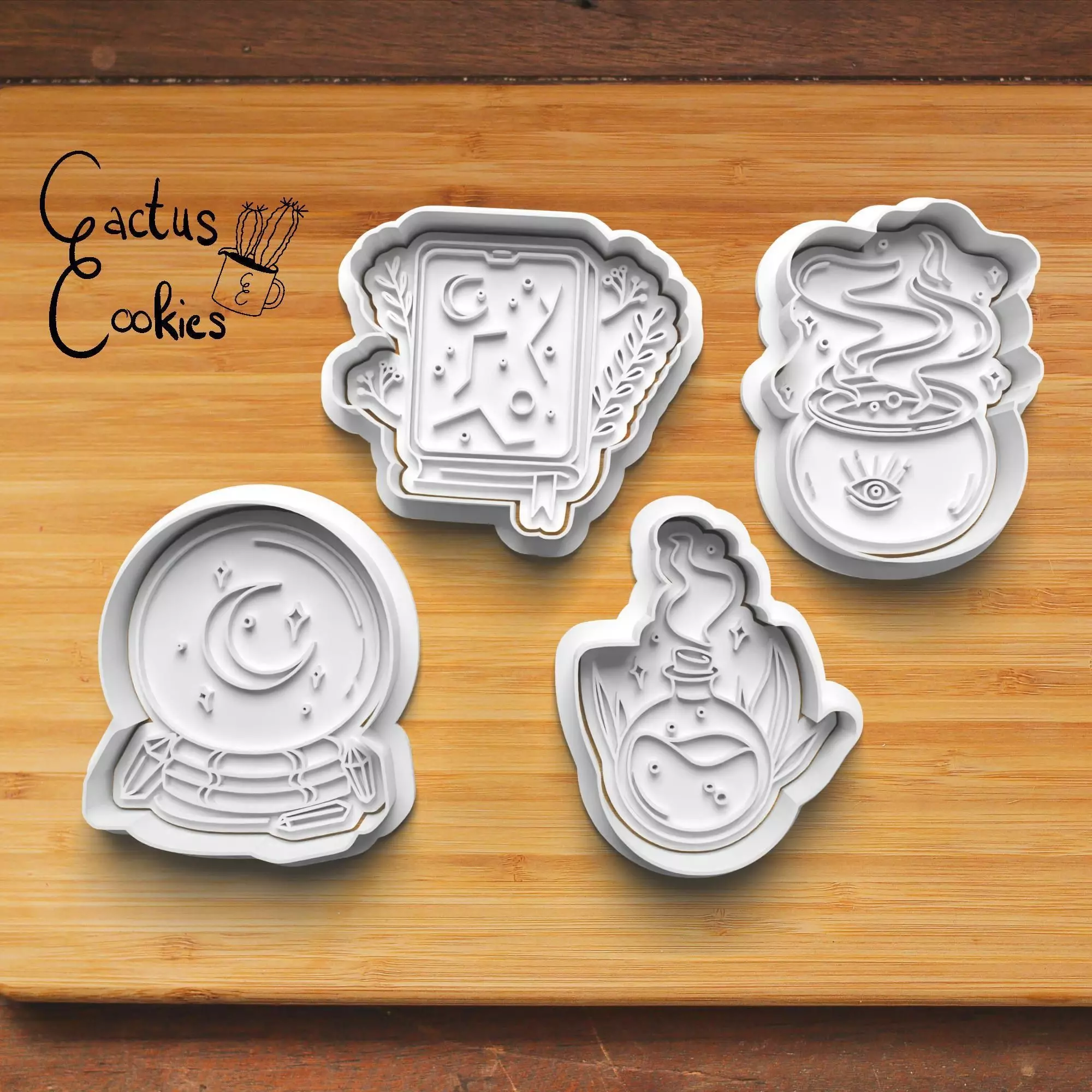 Halloween Witch Cookie Cutter Stl File for 3d Printer 0079 3D print model_0