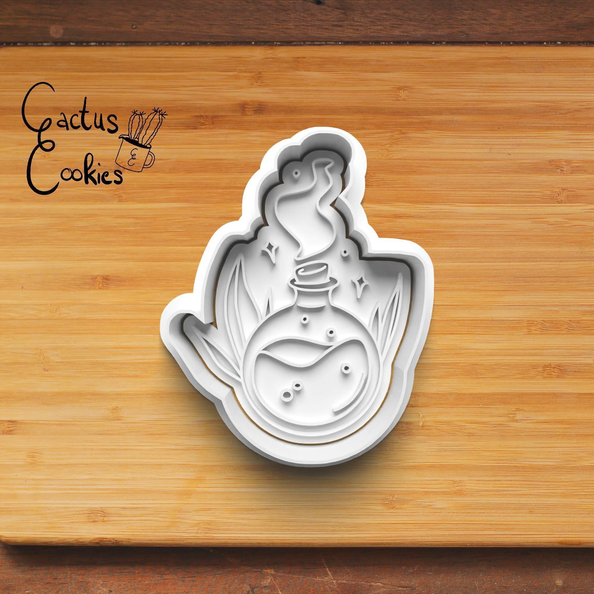 Halloween Witch Cookie Cutter Stl File for 3d Printer 0079 3D print model_3