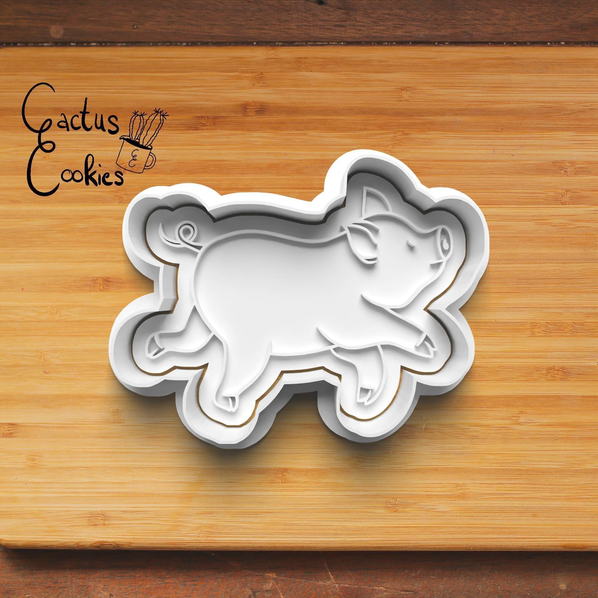 Pig Cookie Cutter Stl File for 3d Printer 0245 3D print model_5
