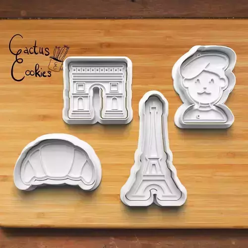 Paris Cookie Cutter Stl File for 3d Printer 0304 3D print model