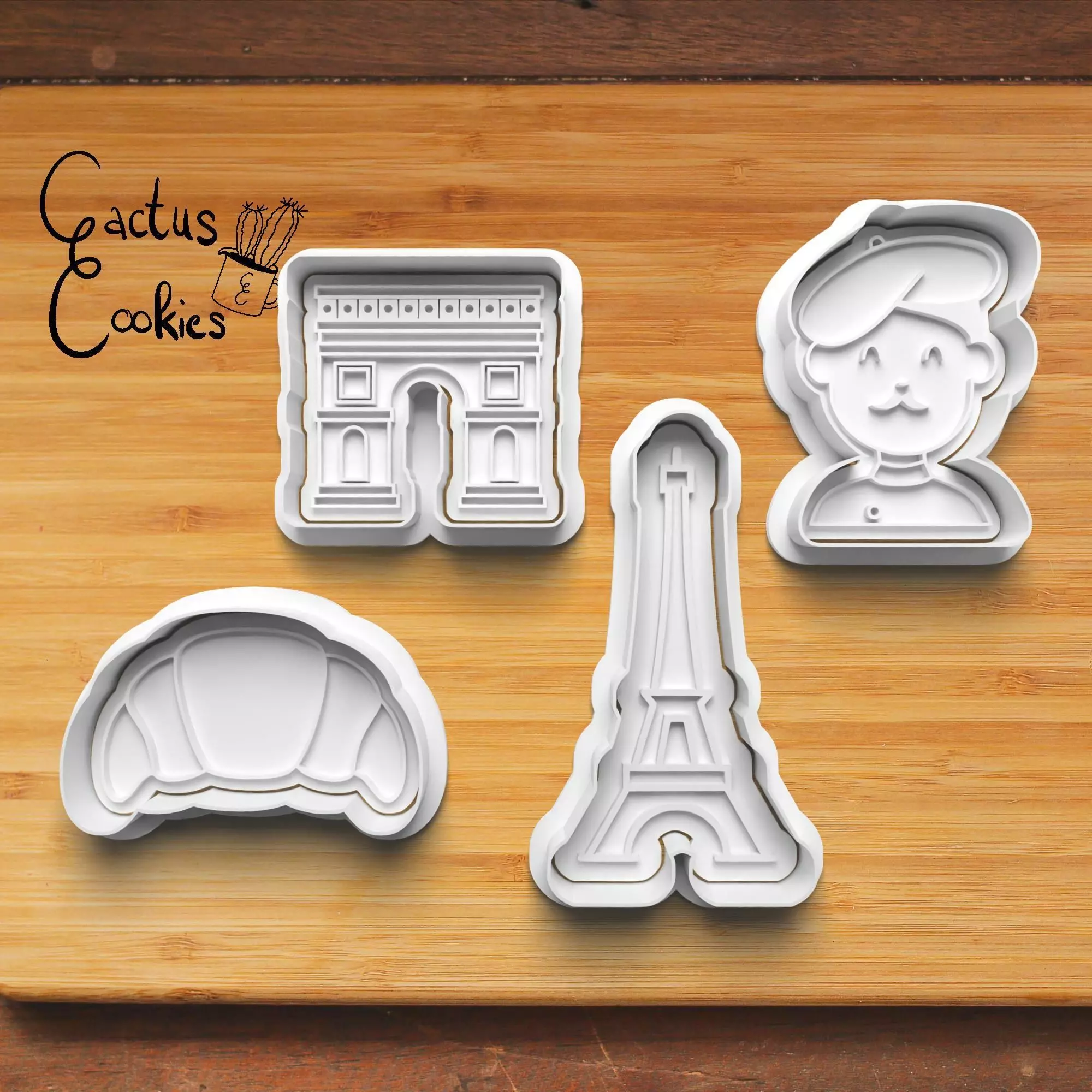 Paris Cookie Cutter Stl File for 3d Printer 0304 3D print model_0
