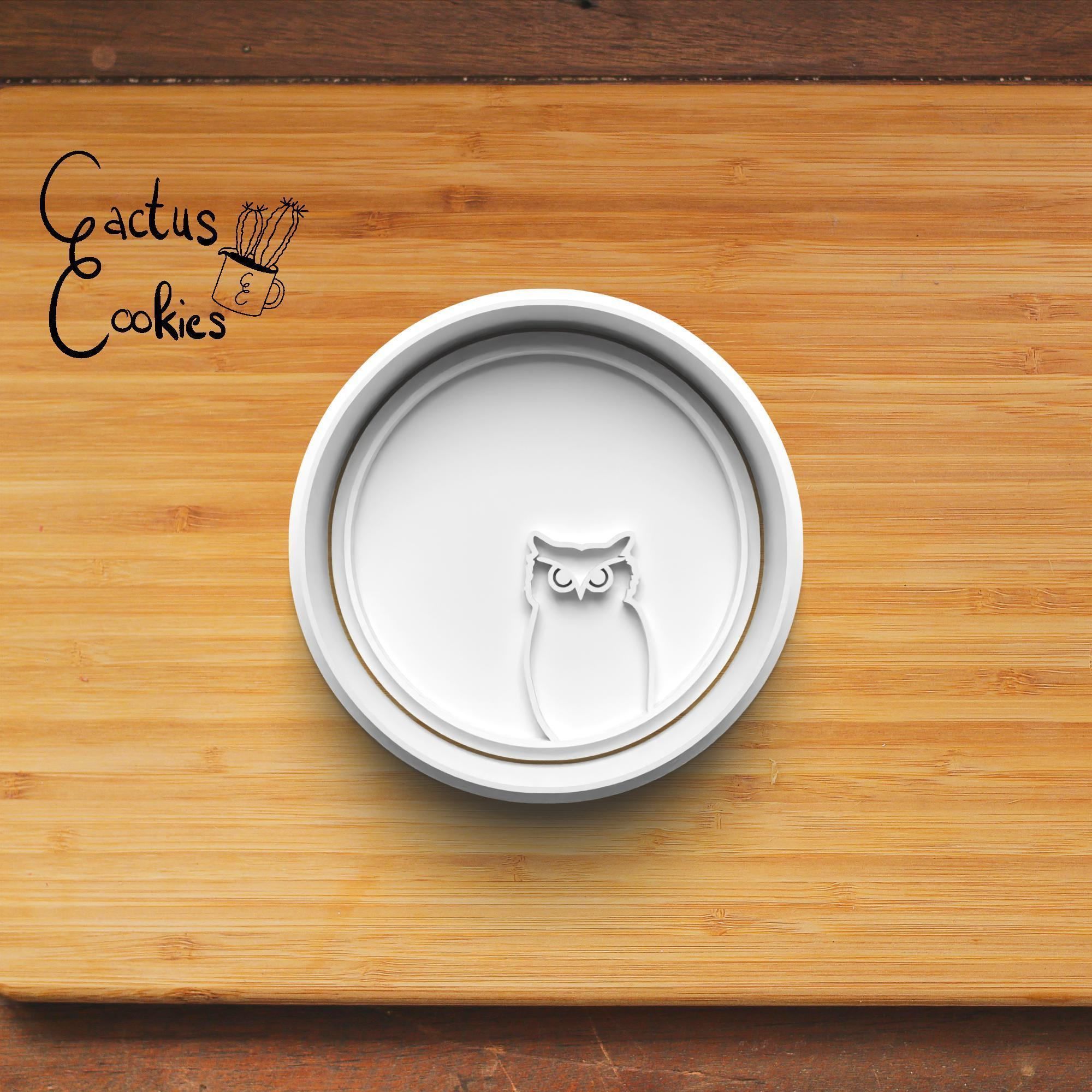 Owl Cookie Cutter Stl File for 3d Printer 0434 3D print model_3