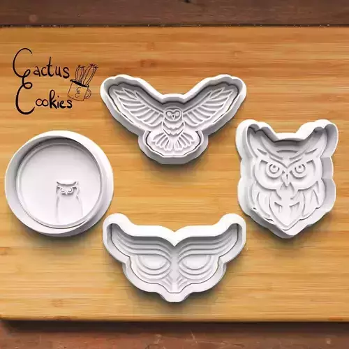 Owl Cookie Cutter Stl File for 3d Printer 0434 3D print model Owl Cookie Cutter Stl File for 3d Printer 0434 3D print model