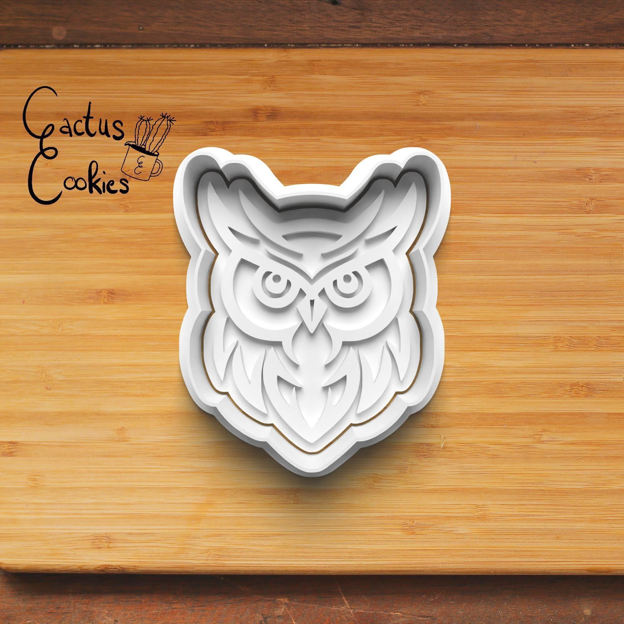 Owl Cookie Cutter Stl File for 3d Printer 0434 3D print model_2
