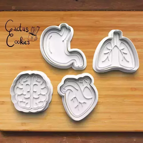 Organs Cookie Cutter Stl File for 3d Printer 0392 3D print model