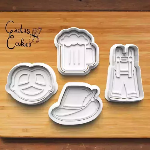 Oktoberfest Cookie Cutter Stl File for 3d Printer 0440 3D print model