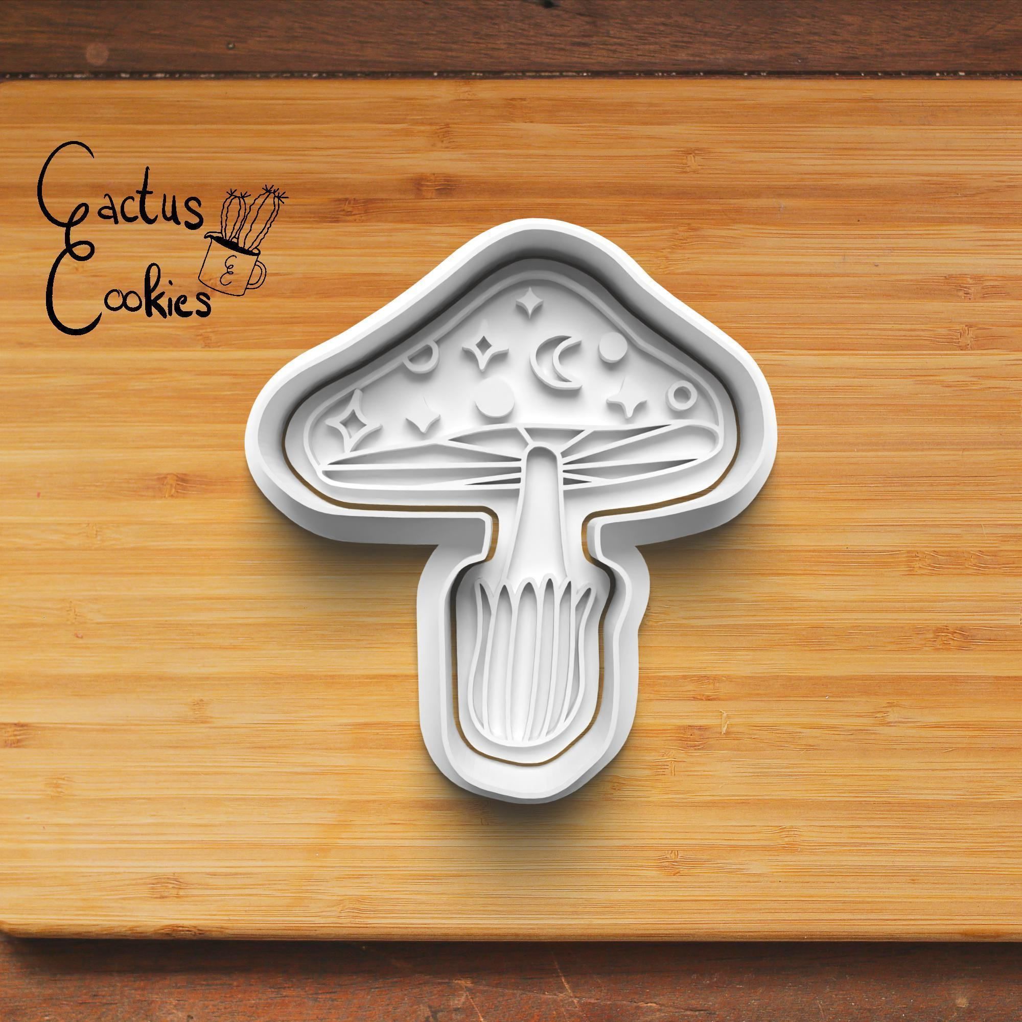 Mushroom Cookie Cutter Stl File for 3d Printer 0126 3D print model_4