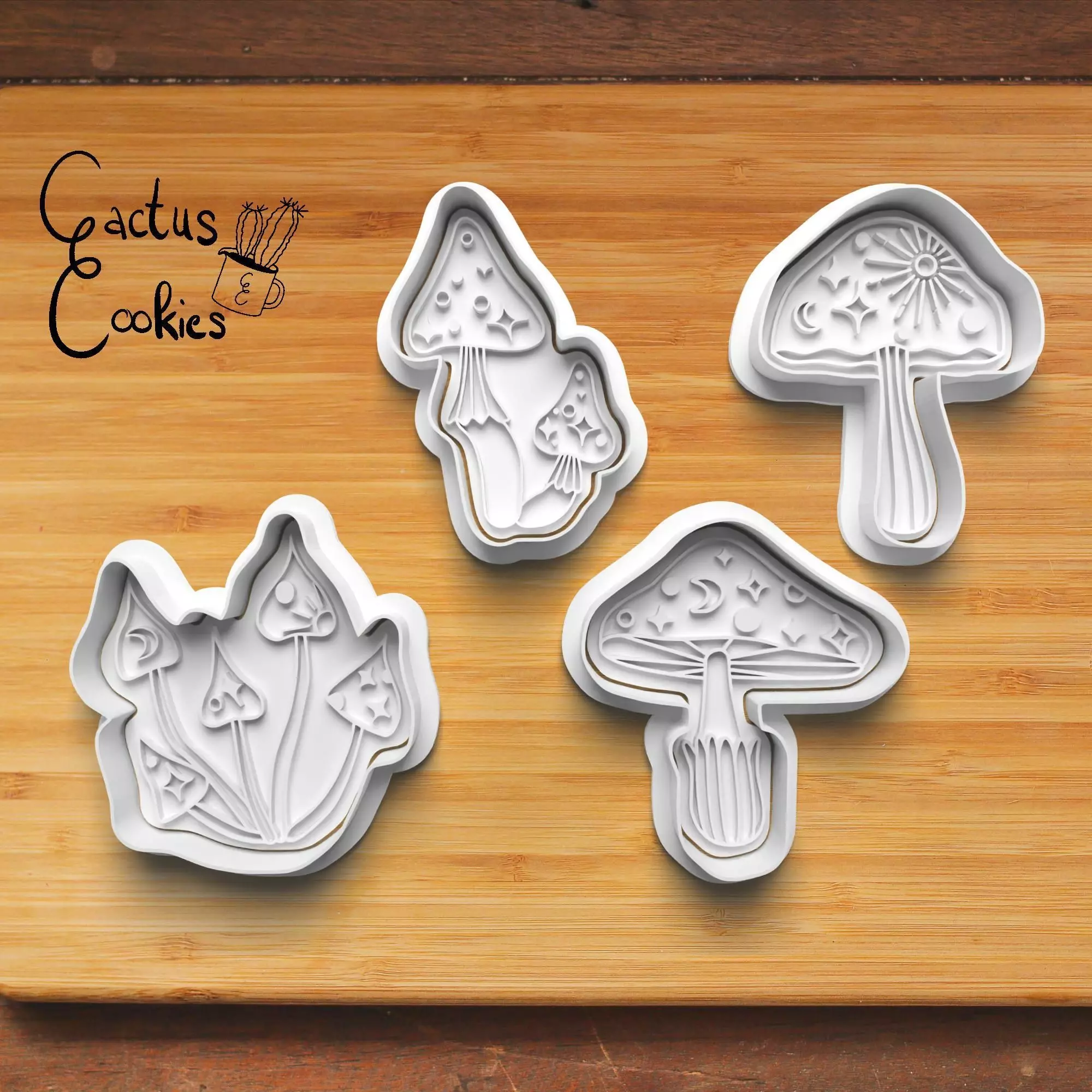 Mushroom Cookie Cutter Stl File for 3d Printer 0126 3D print model_0