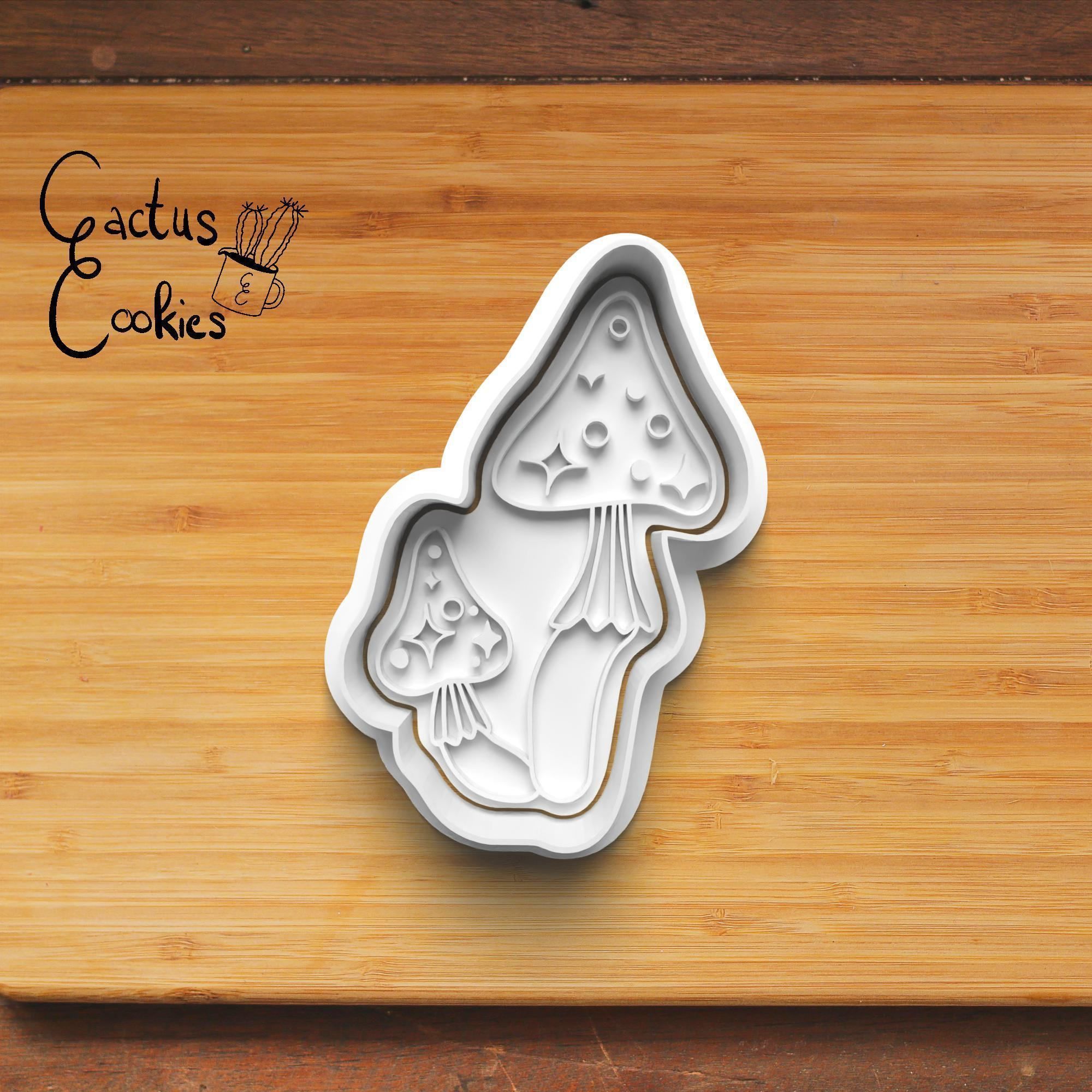 Mushroom Cookie Cutter Stl File for 3d Printer 0126 3D print model_2