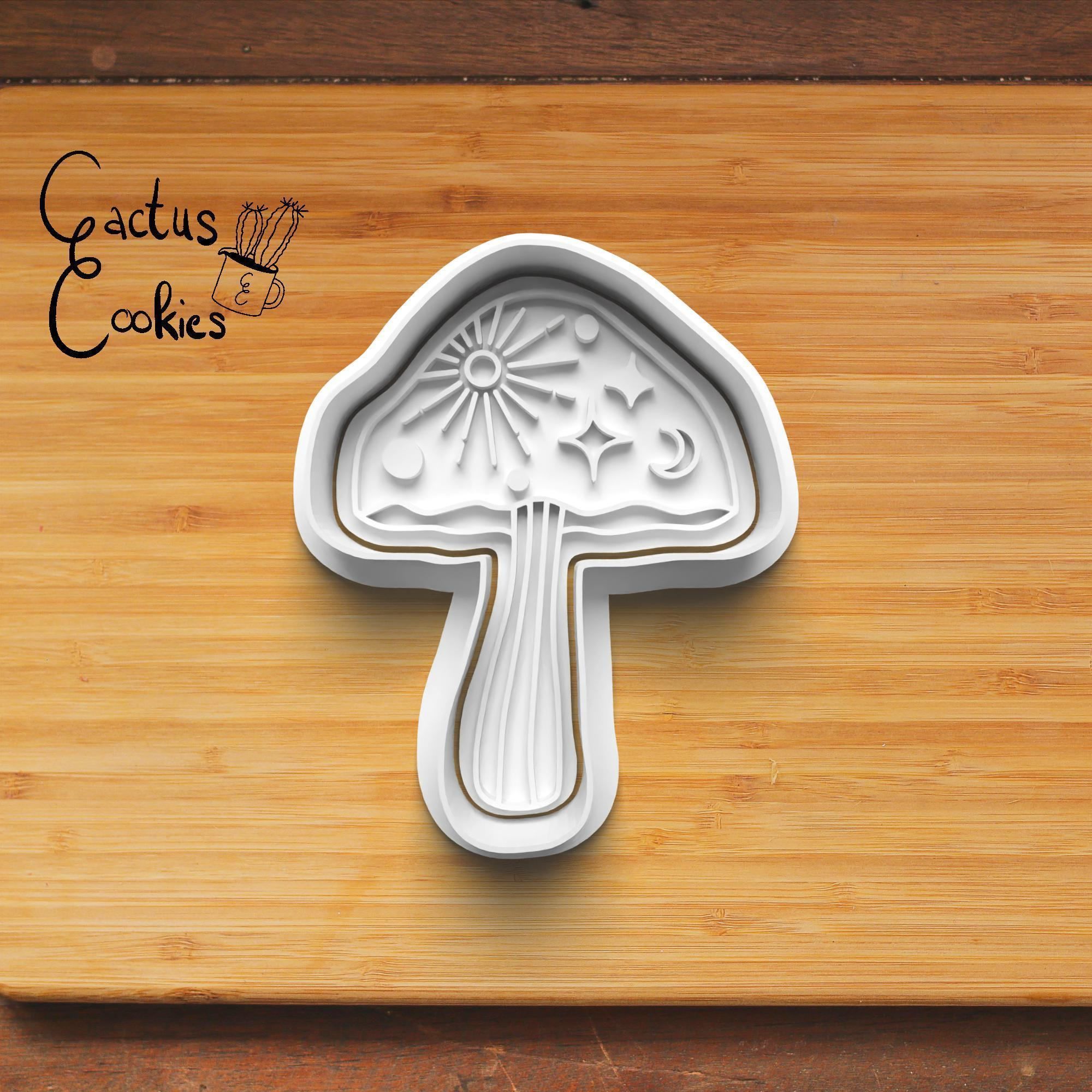 Mushroom Cookie Cutter Stl File for 3d Printer 0126 3D print model_3
