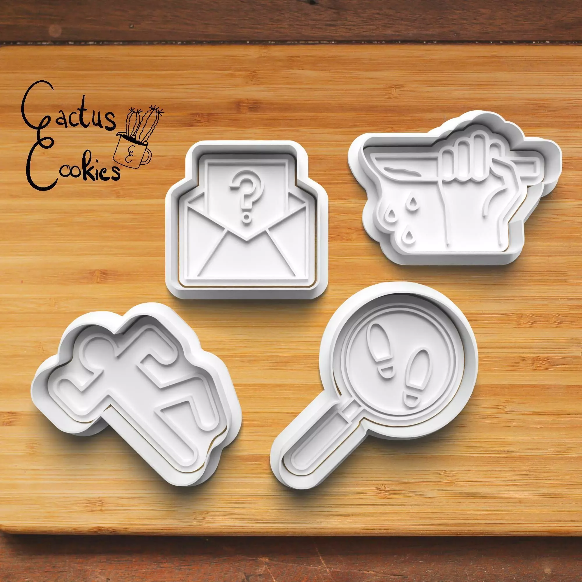 Murder Mystery Cookie Cutter Stl File for 3d Printer 0401 3D print model_0