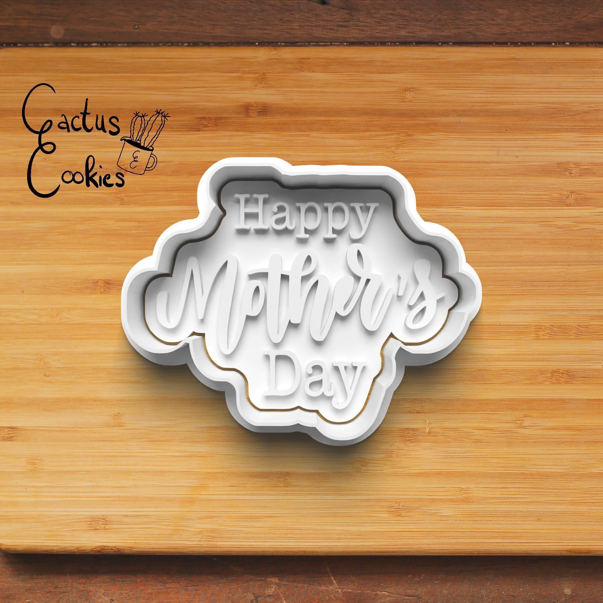 Mothers Day Cookie Cutter Stl File for 3d Printer 0324 3D print model_4