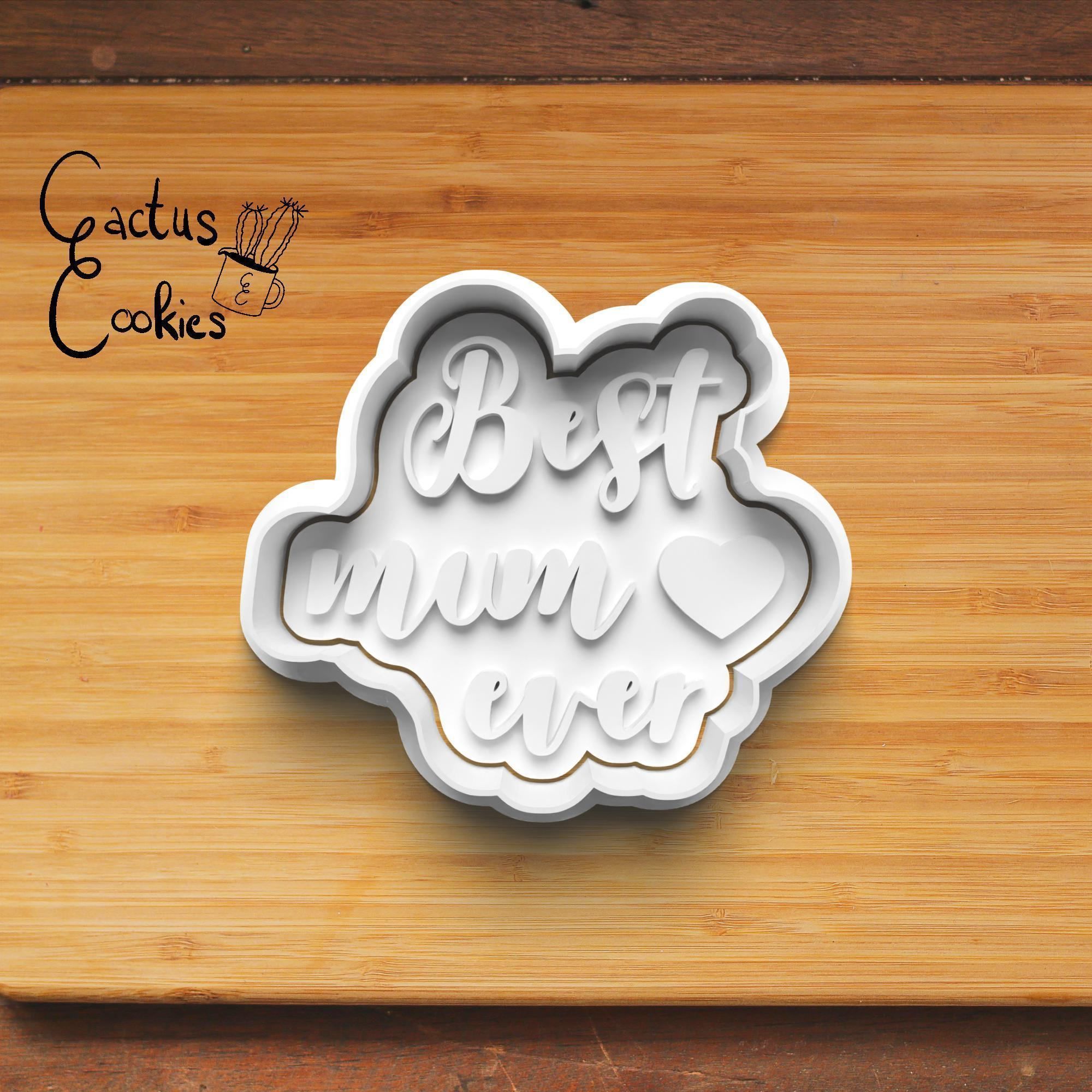 Mothers Day Cookie Cutter Stl File for 3d Printer 0324 3D print model_2