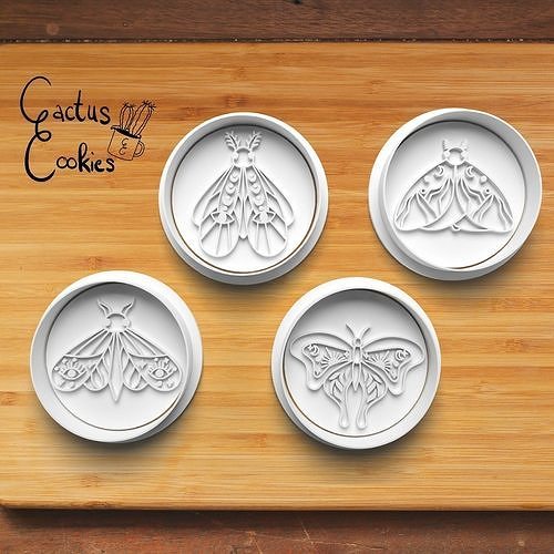 Moth Cookie Cutter Stl File for 3d Printer 0129 3D print model