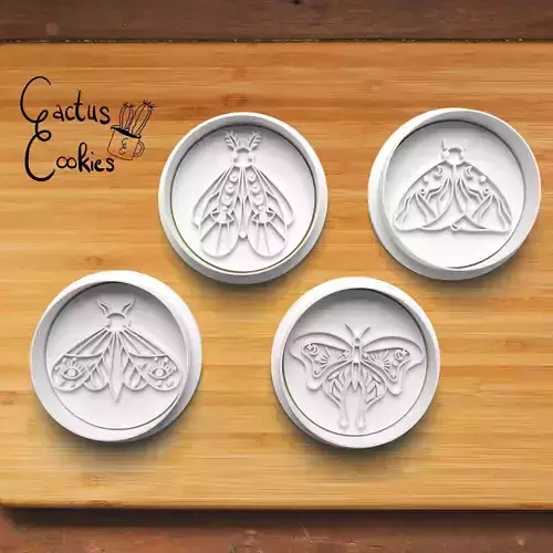 Moth Cookie Cutter Stl File for 3d Printer 0129 3D print model Moth Cookie Cutter Stl File for 3d Printer 0129 3D print model