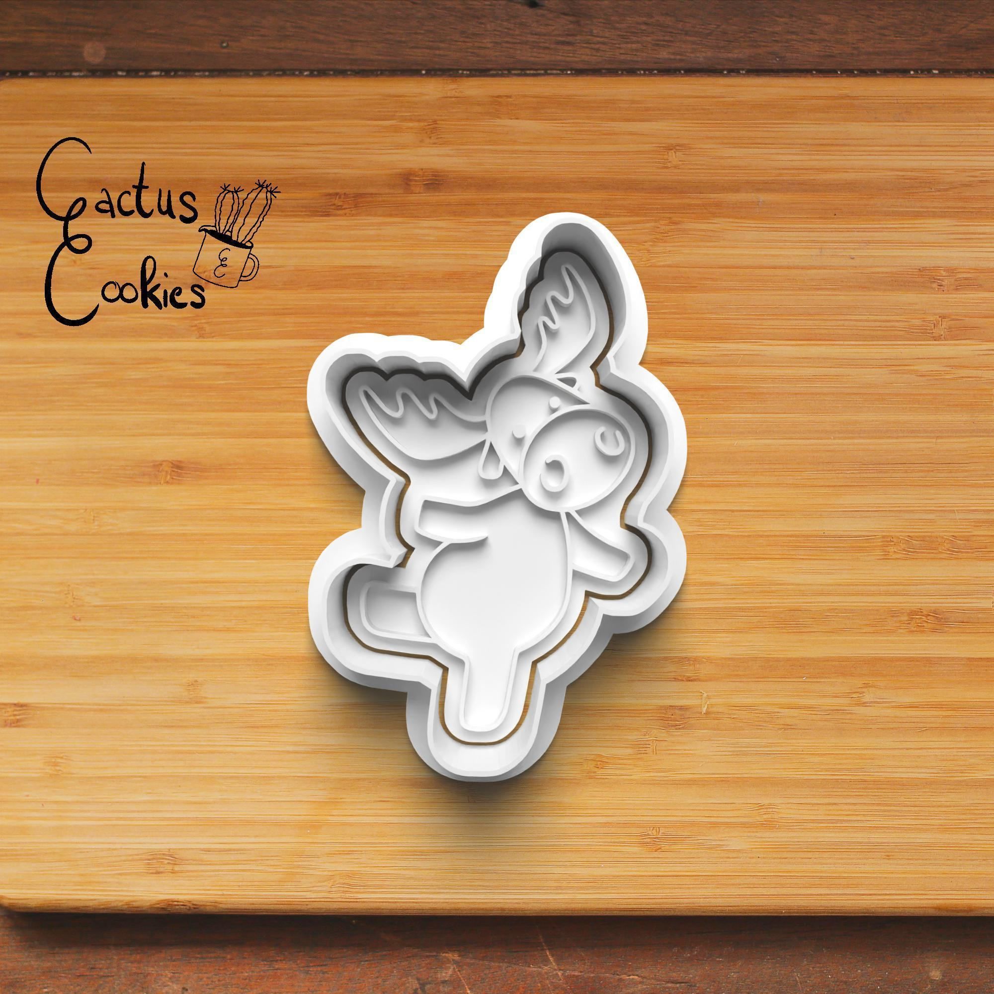 Moose Cookie Cutter Stl File for 3d Printer 0179 3D print model_3