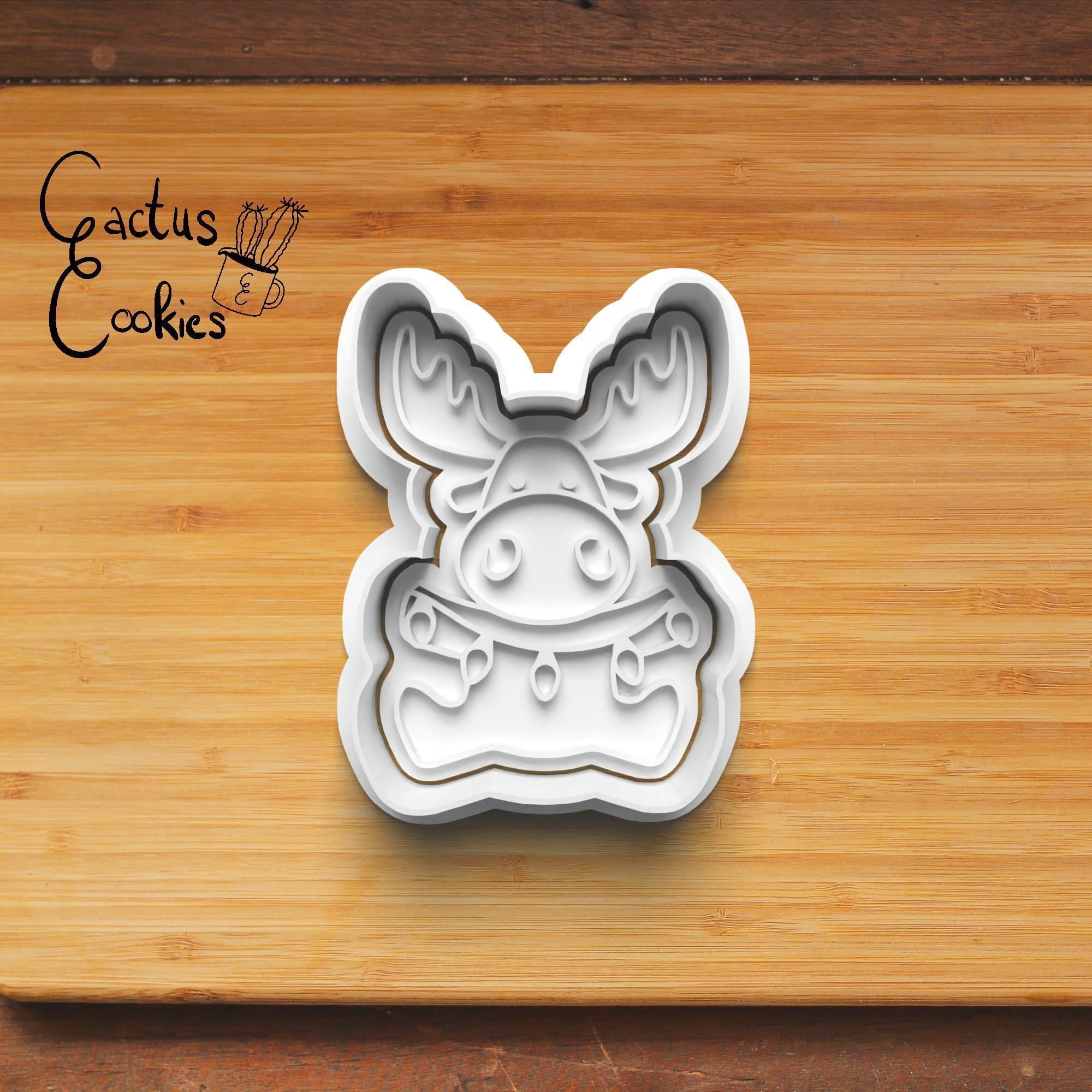 Moose Cookie Cutter Stl File for 3d Printer 0179 3D print model_2