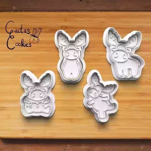 Moose Cookie Cutter Stl File for 3d Printer 0179 3D print model Moose Cookie Cutter Stl File for 3d Printer 0179 3D print model