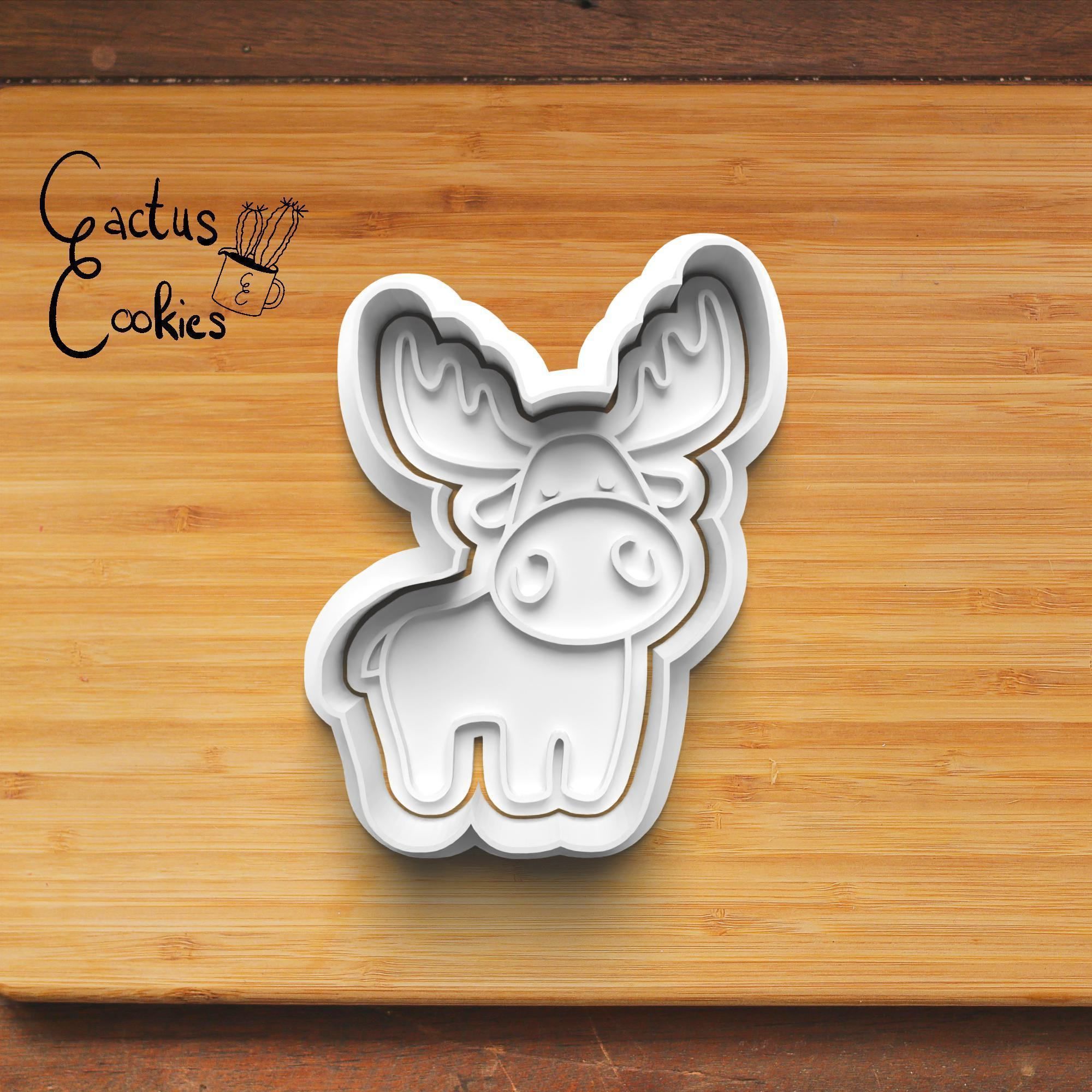 Moose Cookie Cutter Stl File for 3d Printer 0179 3D print model_4