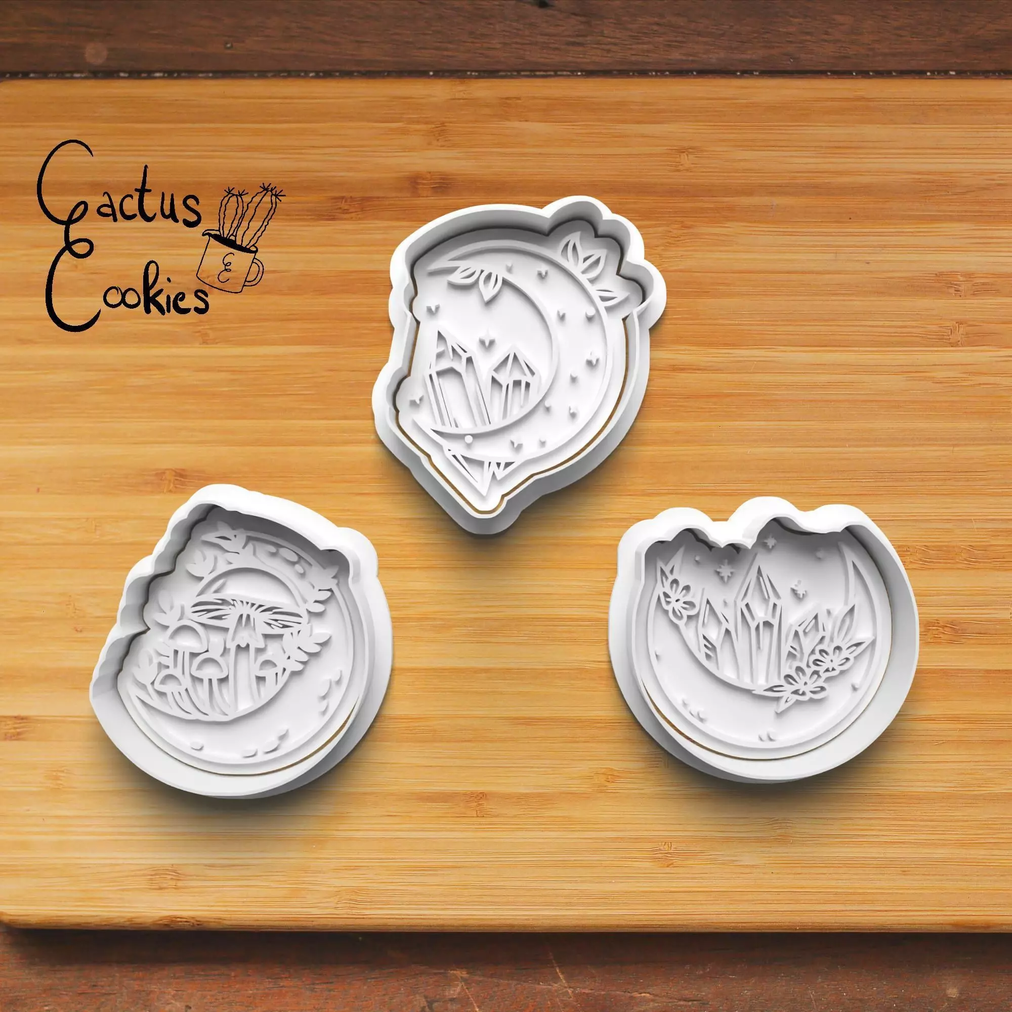 Moons Cookie Cutter Stl File for 3d Printer 0303 3D print model_0