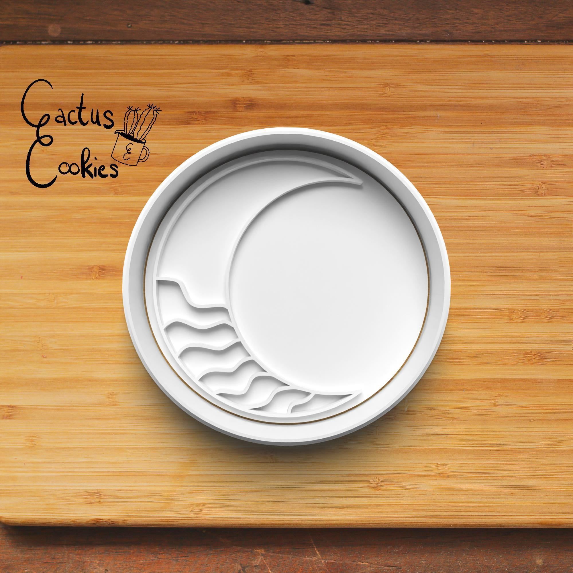 Moons Cookie Cutter Stl File for 3d Printer 0128 3D print model_4