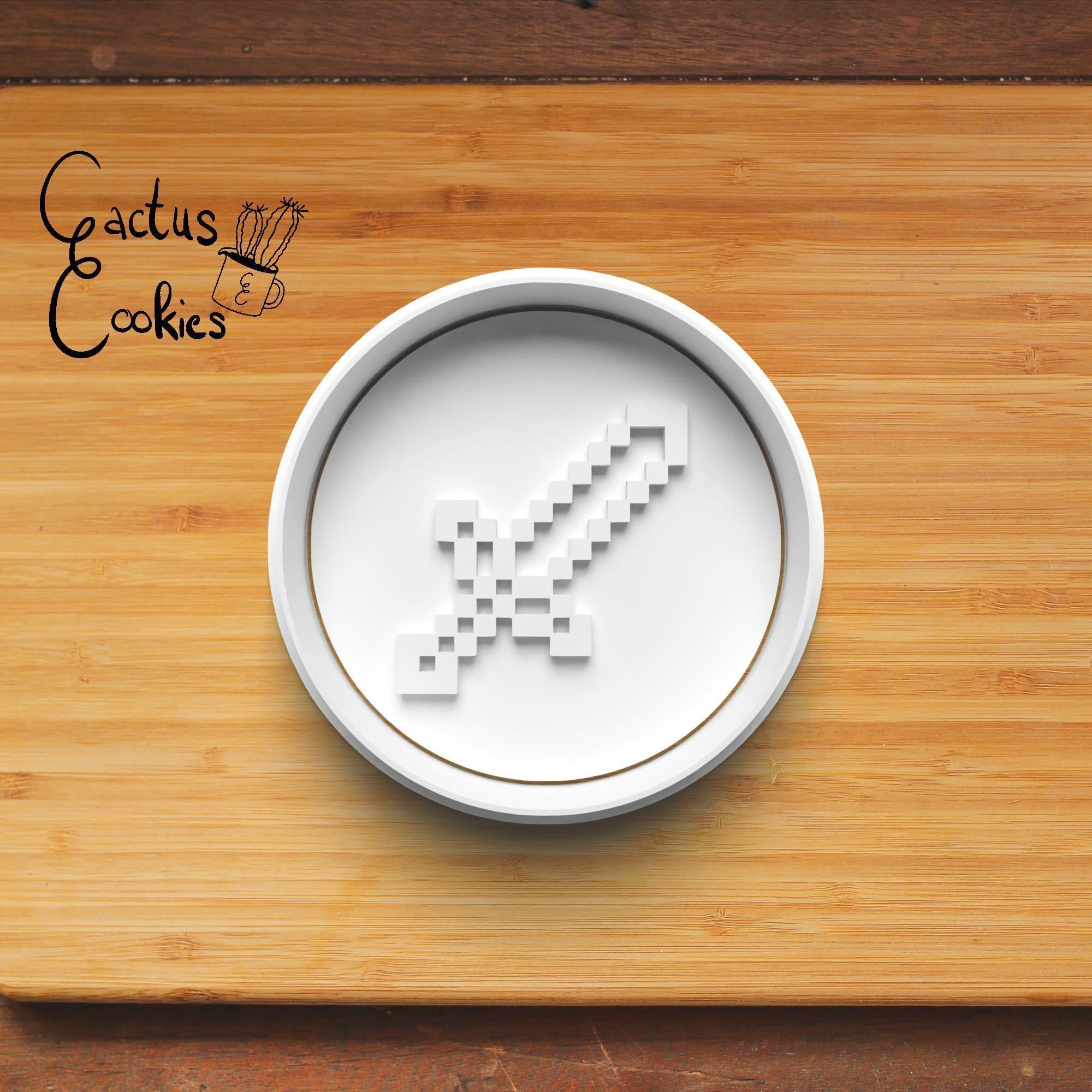 Minecraft Tools Cookie Cutter Stl File for 3d Printer 0315 3D print model_2