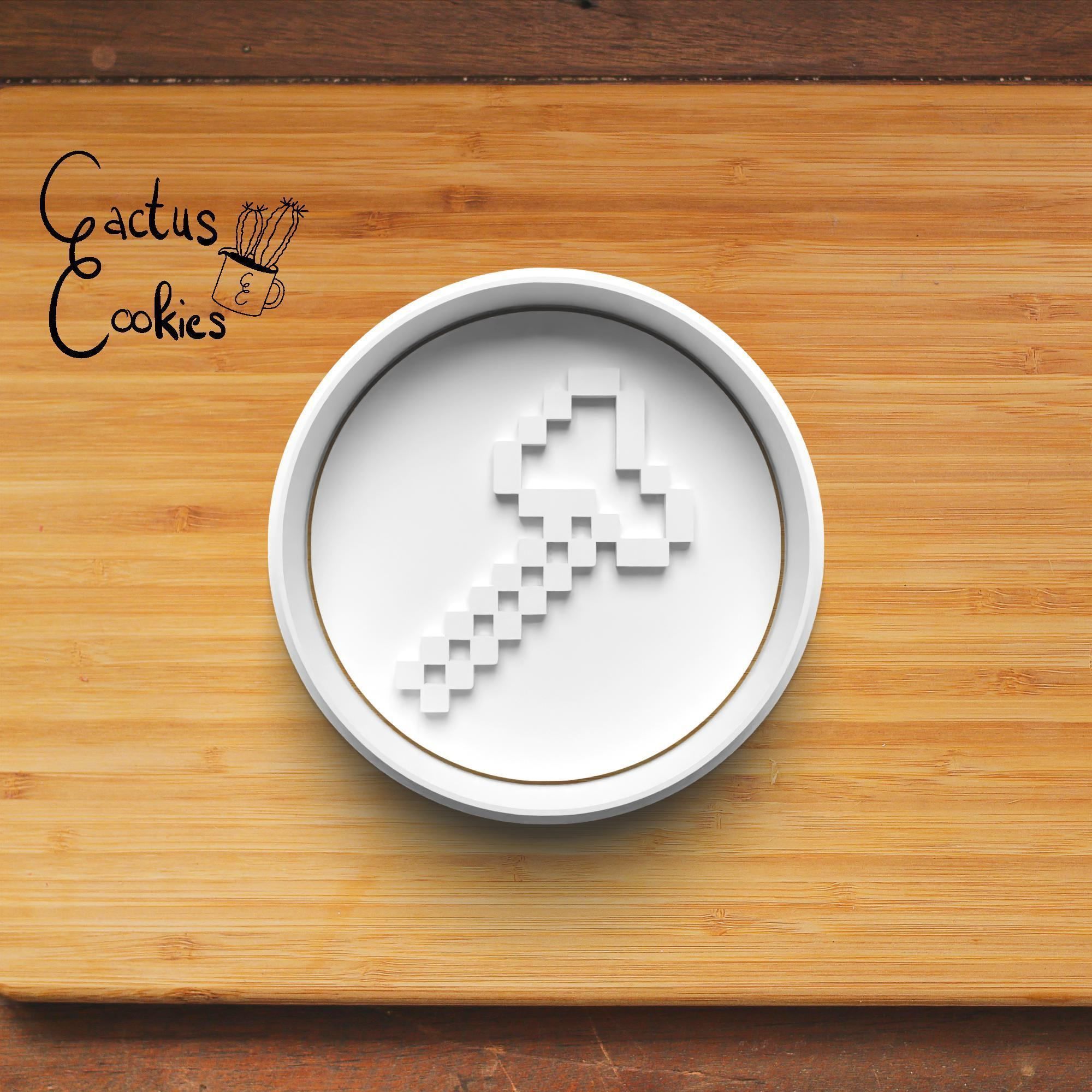 Minecraft Tools Cookie Cutter Stl File for 3d Printer 0315 3D print model_3