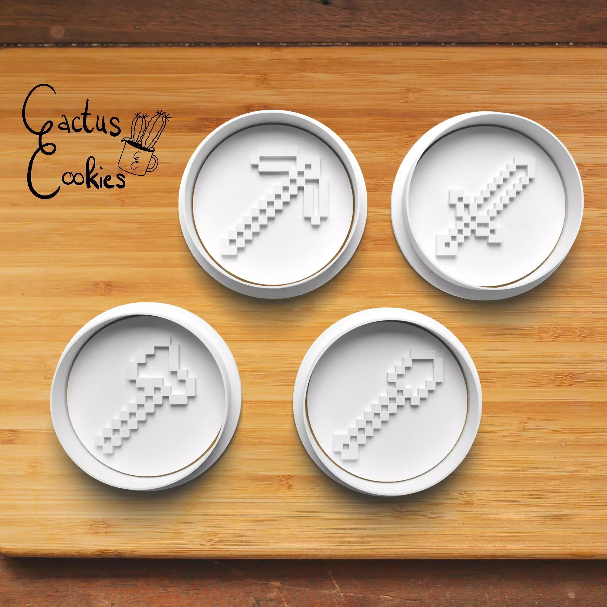 Minecraft Tools Cookie Cutter Stl File for 3d Printer 0315 3D print model_0