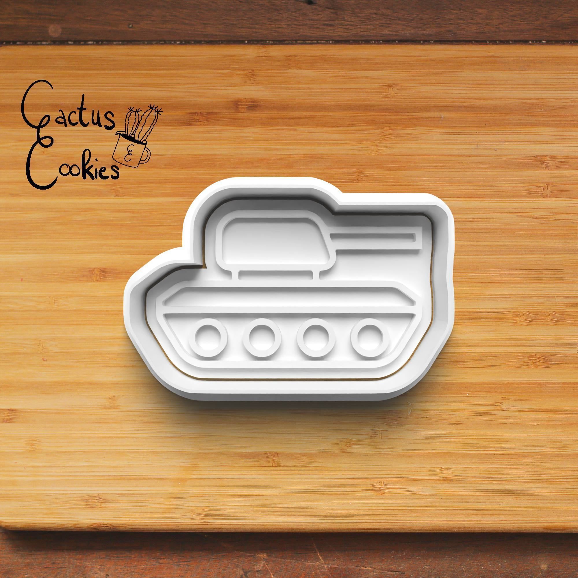 Military Vehicles Cookie Cutter Stl File for 3d Printer 0397 3D print model_2